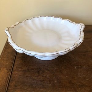 Lovely white pedestal dish.